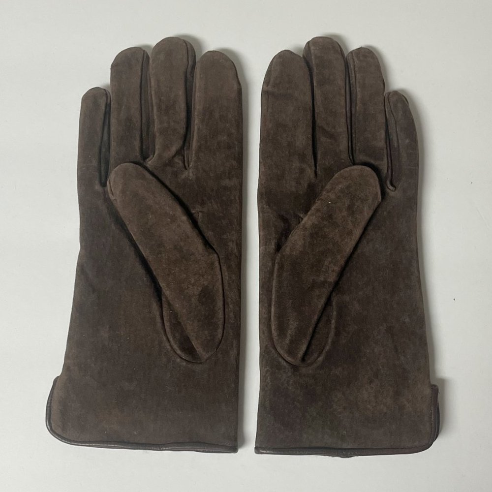 Womens Gloves, Isotoner - Size M, Brown